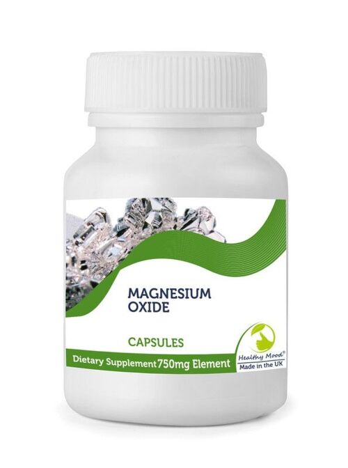Magnesium Oxide 750mg Capsules 30 Tablets BOTTLE
