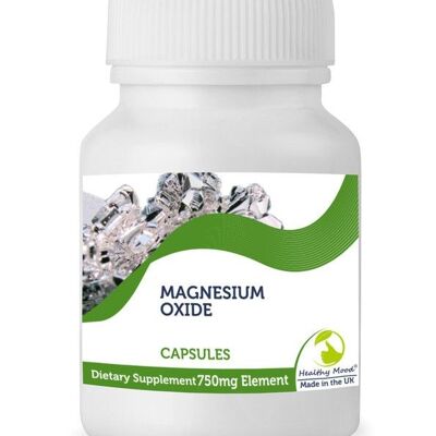 Magnesium Oxide 750mg Capsules 60 Tablets BOTTLE
