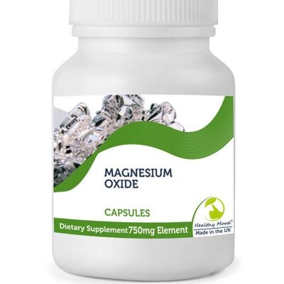 Magnesium Oxide 750mg Capsules 500 Tablets BOTTLE