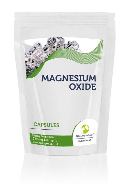 Magnesium Oxide 750mg Capsules 30 Tablets Refill Pack