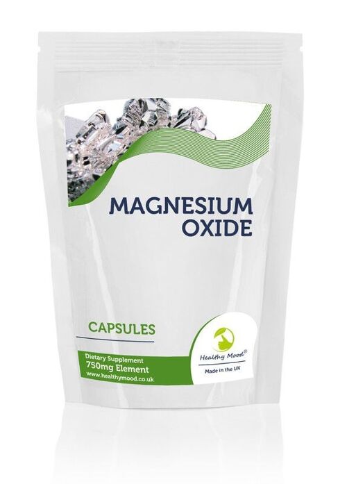 Magnesium Oxide 750mg Capsules 1000 Tablets Refill Pack