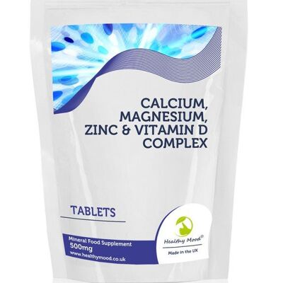 Calcium Magnesium Zinc & Vitamin D Tablets 250 Tablets Refill Pack