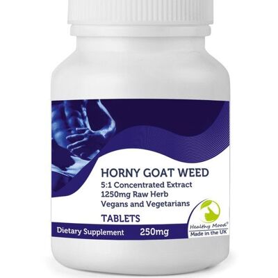 Horny Goat Tablets 1250mg Weed Extract 120 Tablets BOTTLE