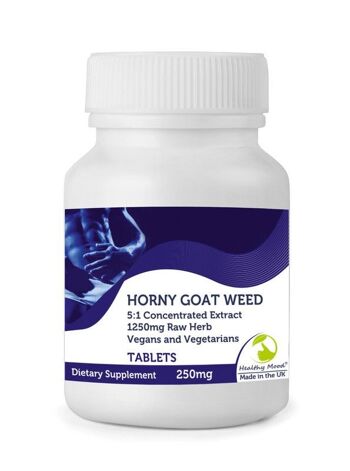 Comprimés Horny Goat 1250mg Extrait de Weed 250 Comprimés FLACON