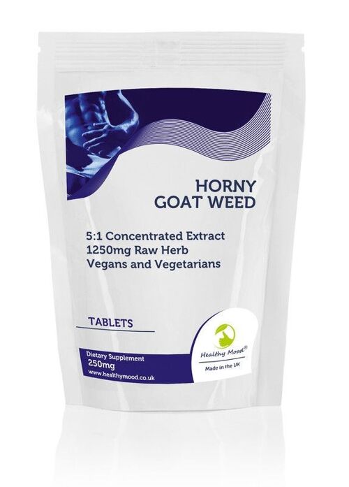 Horny Goat Tablets 1250mg Weed Extract 30 Tablets Refill Pack