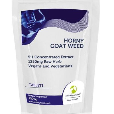 Horny Goat Tablets 1250mg Weed Extract 60 Tablets Refill Pack