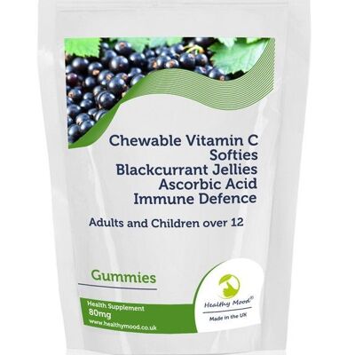 Vitamin C Blackcurrant & Apple Gummies 30 Tablets Refill Pack
