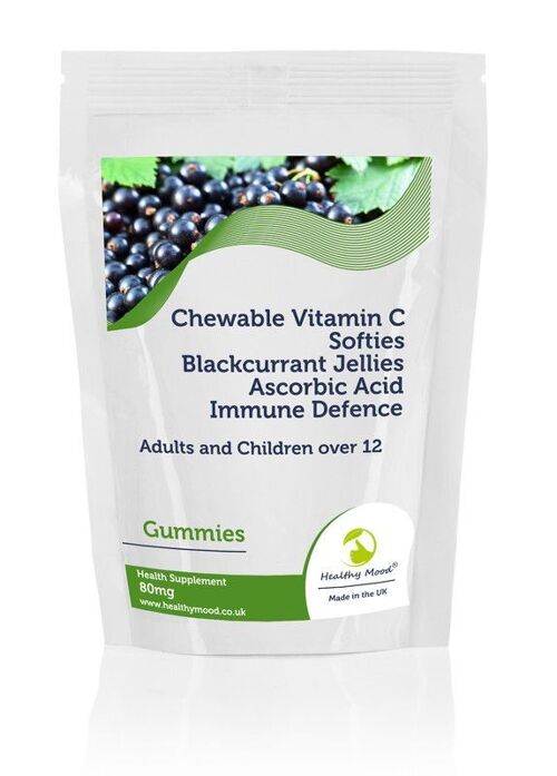 Vitamin C Blackcurrant & Apple Gummies 60 Tablets Refill Pack