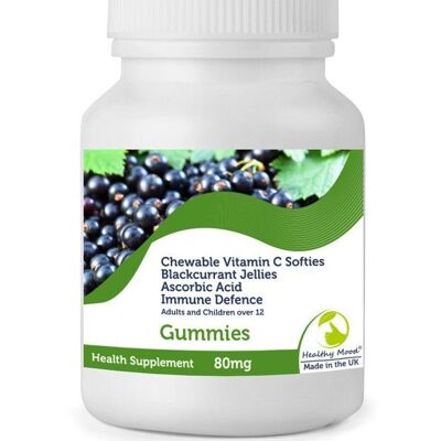 Vitamin C Blackcurrant & Apple Gummies 1000 Tablets BOTTLE