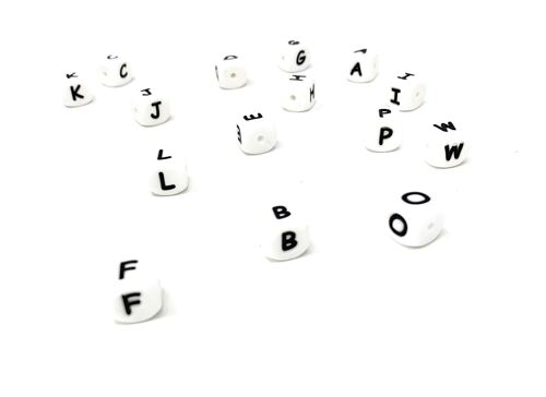 Silicone Pearl Letters