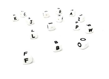 Silicone Pearl Letters 1