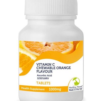 Vitamina C Naranja Masticable 1000 mg Comprimidos 500 Comprimidos BOTELLA