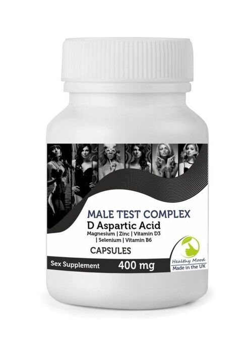 Male Test Formula Testosterone D Aspartic Acid Capsules 1000 Tablets BOTTLE