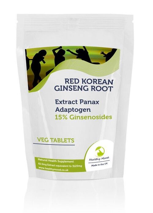 Korean Ginseng Veg Tablets 3125mg Extract 60 Tablets Refill Pack