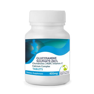 Glucosamina Sulfato Condroitina MSM Vitamina C Tabletas Paquete de muestra x 7 Tabletas