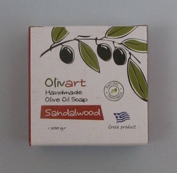 Savon à l'huile d'olive OLIVART - Bois de santal 2