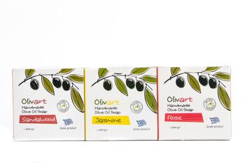 Savon à l'huile d'olive OLIVART - Bois de santal 4