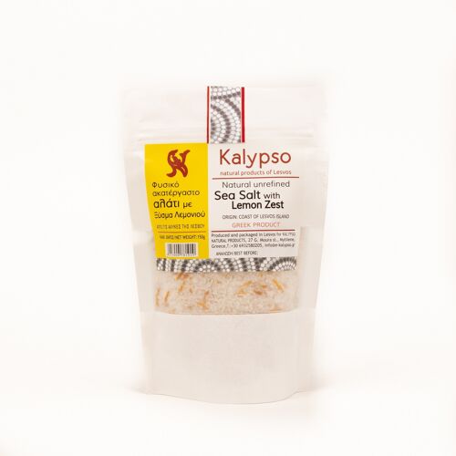 Natural Unrefined Sea Salt with Lemon Zest