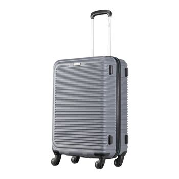 TT001 Ensemble complet - Troop London Hard Shell 8 Wheels Trolley Case léger (3 pièces) 8