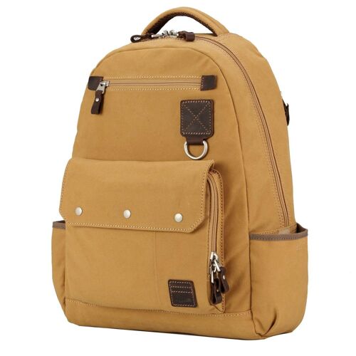 TRP0531 Troop London Heritage Washed Canvas Daypack, Laptop Backpack