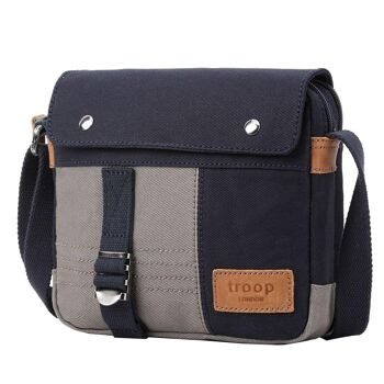 TRP0497 Troop London Heritage Canvas Sac à bandoulière, adapté aux tablettes, sac à bandoulière 2