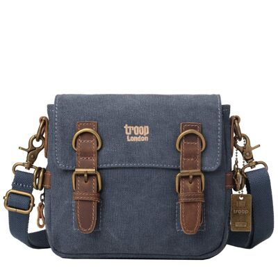 TRP0111 Troop London Classic Canvas Across Body Bag Small Travel Bag