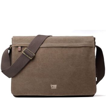 TRP0371 Troop London Classic Canvas Laptop Large Messenger Bag - 18'' Diagonal 4