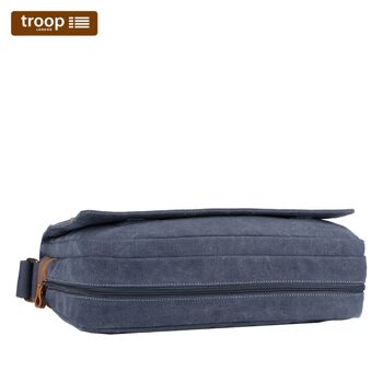 TRP0240 Troop London Sac messager classique en toile pour ordinateur portable 5