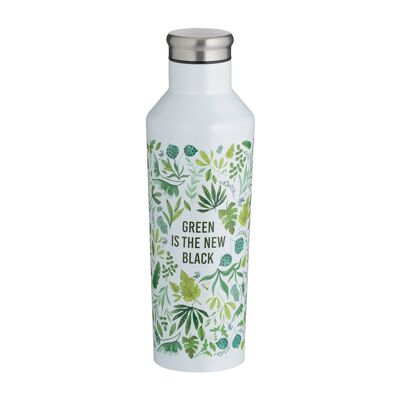 PURE NEW BLACK vacuum flask made of stainless steel, 500 ml