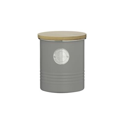 Living - recipiente de almacenamiento de café, gris pastel, 1 litro