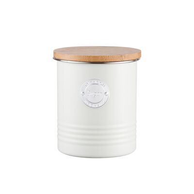 Living - storage container sugar, pastel cream, 1 liter