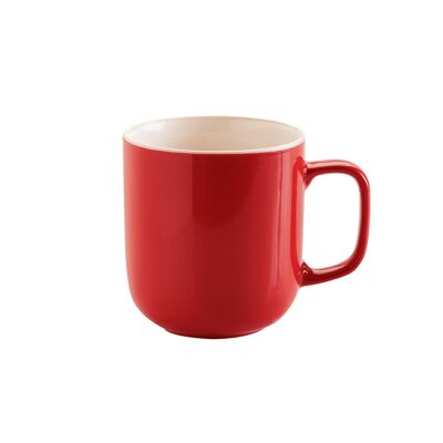 Earthenware mug, 400 ml, red