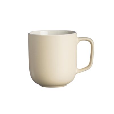 Earthenware mug, 400 ml, cream