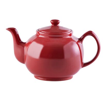 Teapot, glossy red, 10 cups