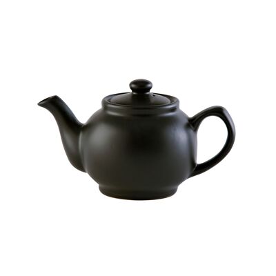 Teapot, matt black, 2 cups