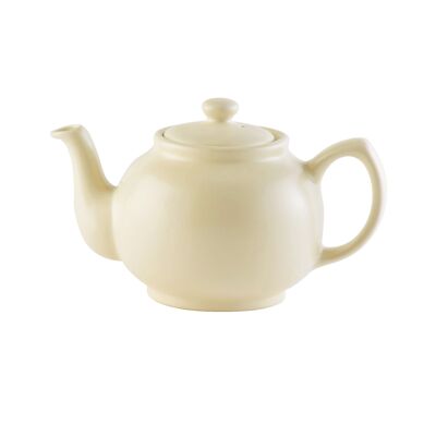 Teapot, matt cream, 6 cups