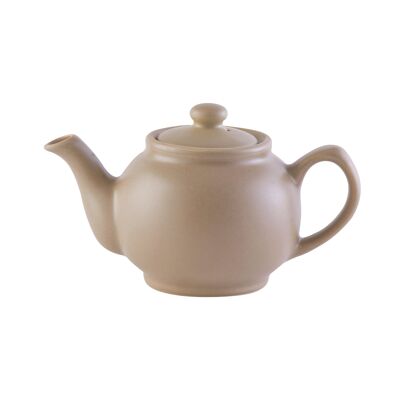 Teapot, matt taupe, 2 cups