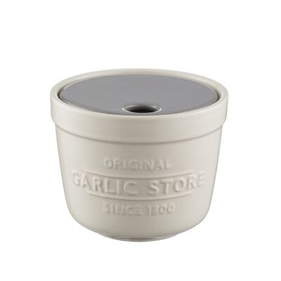 Innovative cuisine - 2in1 stoneware garlic container