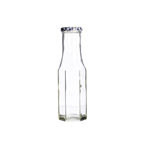 6-eckige Einkochflasche mit Drehverschluss, 250 ml