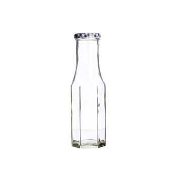 Bidon hexagonal avec bouchon à vis, 250 ml