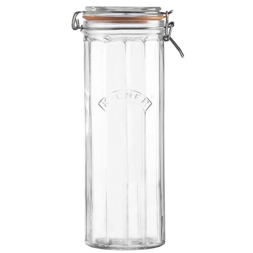 Facetten-Glas mit Bügelverschluss, 2 Liter