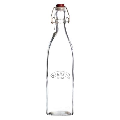 Square swing top bottle, 1 liter