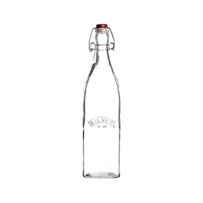 Botella cuadrada con tapa abatible, 0,55 litros