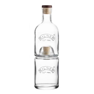 Stackable set of 2 bottles with 350 ml each