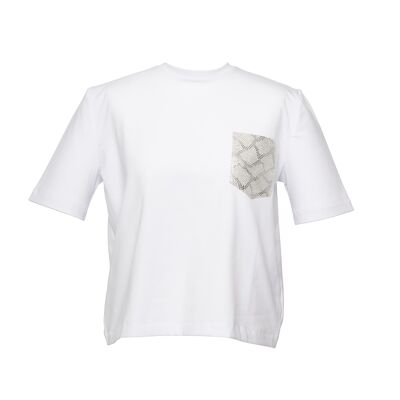 Snow x silver snake t-shirt