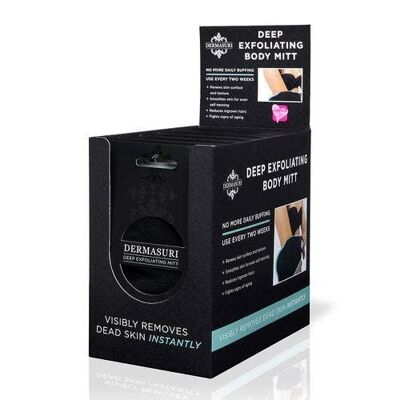 Dermasuri Deep Exfoliating Mitt - Pack of 6  Exfoliate