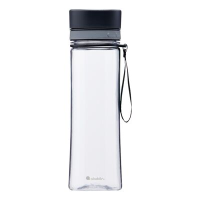Botella de agua Aveo, transparente y gris, 0,6 l