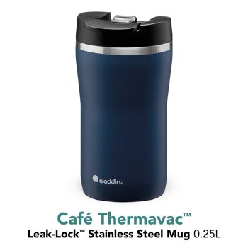 Barista Café - mug thermo, 0,25L, bleu foncé 2