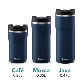 Barista Café - mug thermo, 0,25L, bleu foncé 4