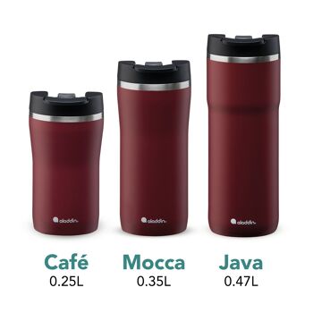 Barista Café - mug thermo, 0,25L, bordeaux 4